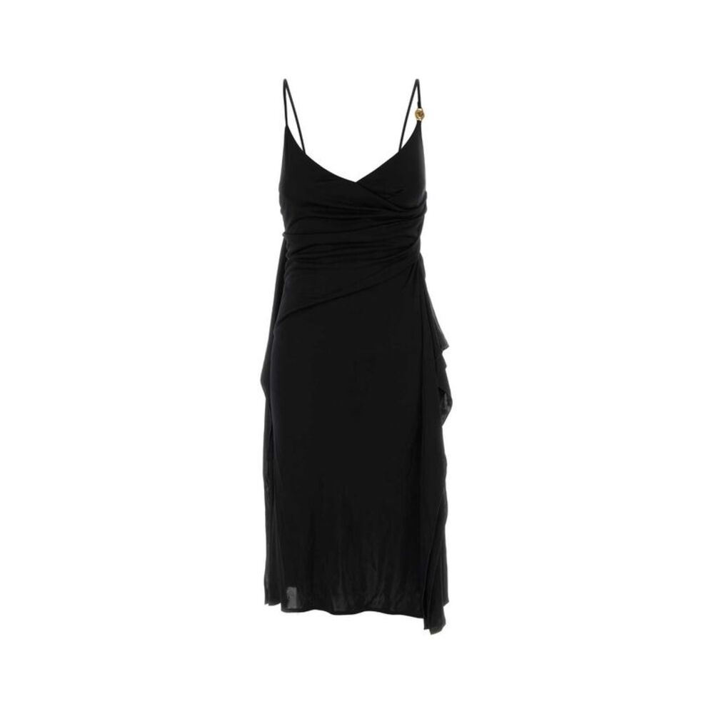 Versace Women Black Jersey Dress